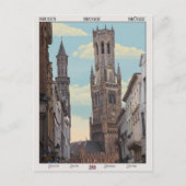 De Belfry in Brugge Briefkaart (Voorkant)