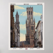 De Belfry in Brugge Poster (Voorkant)