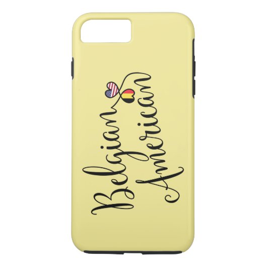 De Belgische Amerikaanse Ton Hearts Cel Case (Achterkant)