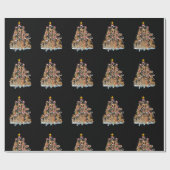 De Belgische Malinois kerstboom Santa Hat Gifts de Cadeaupapier (Vlak)