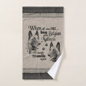 De Belgische Malinois kunst als alles mislukt, cit Bad Handdoek (Handdoek)