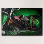 De Belgische Shepherd-fiets St. Patrick's Day Legpuzzel (Horizontaal)