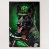 De Belgische Shepherd-fiets St. Patrick's Day Legpuzzel (Verticaal)