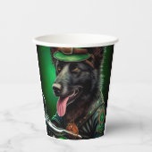 De Belgische Shepherd-fiets St. Patrick's Day Papieren Bekers (Voorkant)