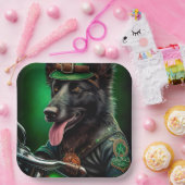 De Belgische Shepherd-fiets St. Patrick's Day Papieren Bordje (Feest)