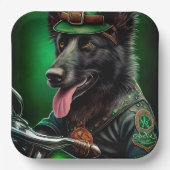 De Belgische Shepherd-fiets St. Patrick's Day Papieren Bordje (Voorkant)