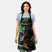 De Belgische Shepherd-fiets St. Patrick's Day Schort (Gedragen)