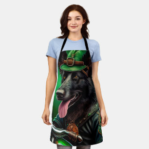 De Belgische Shepherd-fiets St. Patrick's Day Schort