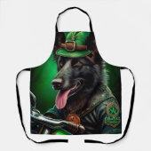 De Belgische Shepherd-fiets St. Patrick's Day Schort (Voorkant)