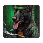 De Belgische Shepherd-fiets St. Patrick's Day Snijplank (Voorkant)