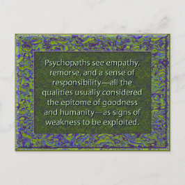 De belichaming van goedheid en menselijkheid briefkaart