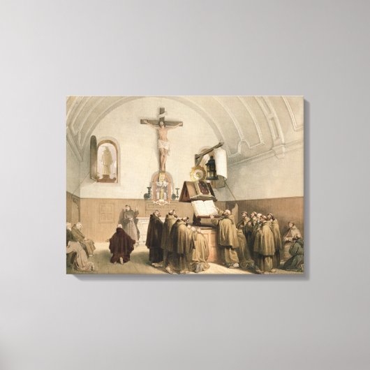 De Bell Ringers bij de Orde der Capucines, Canvas Afdruk (Voorkant)