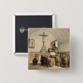De Bell Ringers bij de Orde der Capucines, Vierkante Button 5,1 Cm (Voorkant /achterkant)