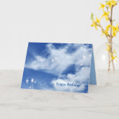 De bellen van de verjaardag in hemel kaart (Gele Bloem)