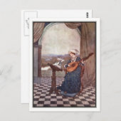 De Bellende Lute van Edmund Dulac Briefkaart (Voorkant / Achterkant)