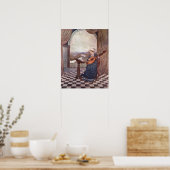 De Bellende Lute van Edmund Dulac Poster (Keuken)