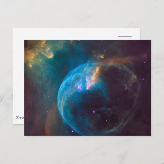 De bellennevel, NGC 7635. Briefkaart (Voorkant / Achterkant)