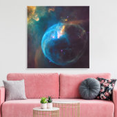 De bellennevel, NGC 7635. Canvas Afdruk (Insitu (Woonkamer))