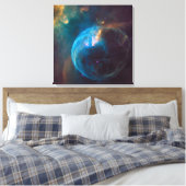 De bellennevel, NGC 7635. Canvas Afdruk (Insitu (Slaapkamer))