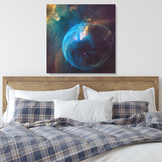 De bellennevel, NGC 7635. Canvas Afdruk (Insitu (Slaapkamer))