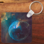 De bellennevel, NGC 7635. Sleutelhanger (Achterkant)