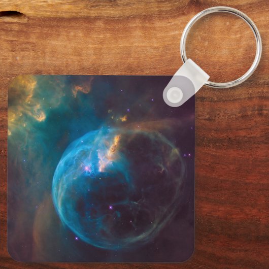 De bellennevel, NGC 7635. Sleutelhanger (Achterkant)