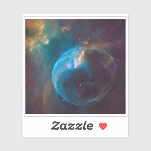 De bellennevel, NGC 7635. Sticker (Vel)