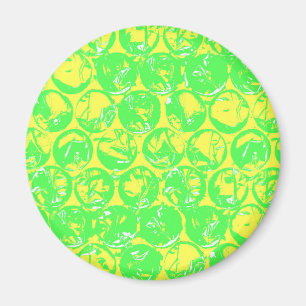 De bellenomslag van het pop-art magneet