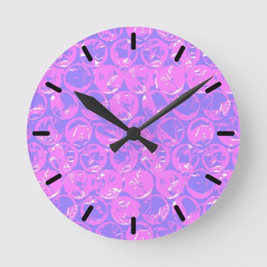 De bellenomslag van het pop-art ronde klok (Voorkant)