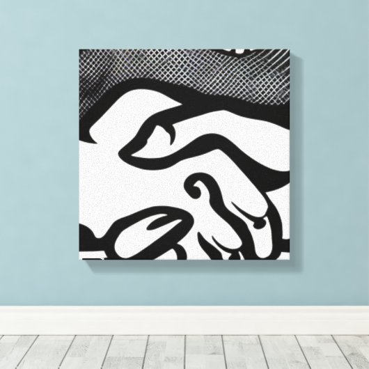 De belofte canvas afdruk (Insitu (Houten vloer))