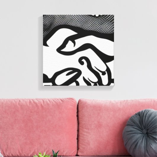 De belofte canvas afdruk (Insitu (Woonkamer))