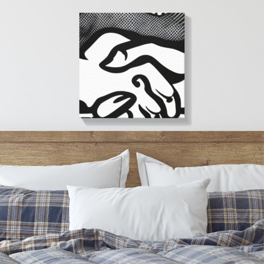 De belofte canvas afdruk (Insitu (Slaapkamer))