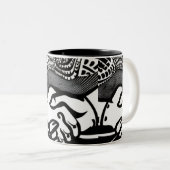 De belofte tweekleurige koffiemok (Voorkant rechts)