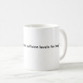 De belofte van cafeïne koffiemok (Voorkant rechts)