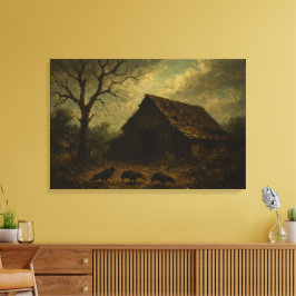 De belofte van de dageraad: veerkracht in de grens canvas afdruk