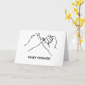 De Belofte van de pink Kaart (Gele Bloem)