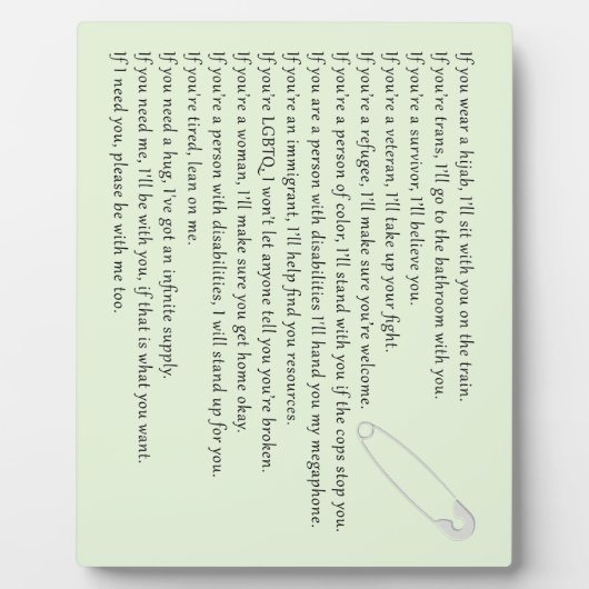 De Belofte van de veiligheid Fotoplaat (Voorkant)