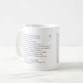 De Belofte van de veiligheid Koffiemok (Voorkant links)