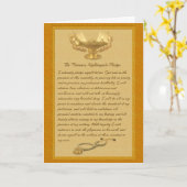 De belofte van Florence Nightingale Kaart (Gele Bloem)