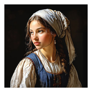 "De belofte van morgen" "Anna" Een Nederlands meis Foto Afdruk