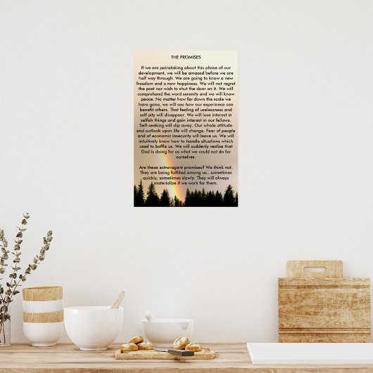 De beloften poster (Keuken)