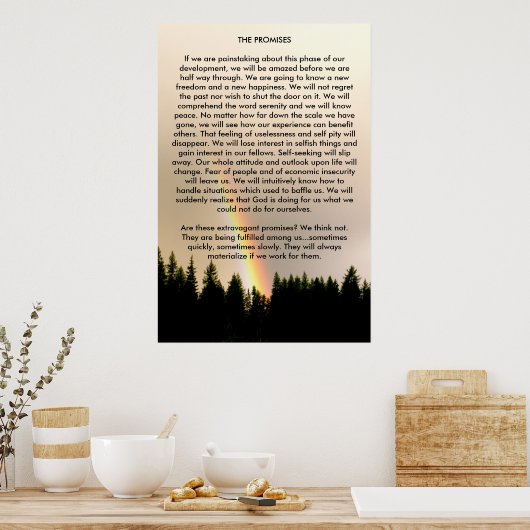 De beloften poster (Keuken)