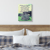 De Beloften van de Goederentekst verdedigen Canvas Afdruk (Insitu (Slaapkamer))