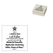 De beloften van de kerst Bijbelvers | Christenen Rubberstempel (Gestempeld)