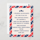 De beloften van de zwarte rode blauwAmerikaanse vl Briefkaart (Voorkant / Achterkant)