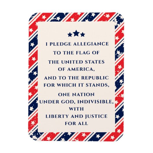 De beloften van de zwarte rode blauwAmerikaanse vl Magneet (Verticaal)