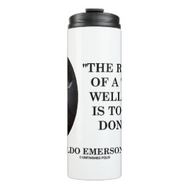 De beloning van een goed gedaan ding heeft het ged thermosbeker