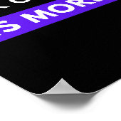 de beloning voor goed werk is meer werk poster (Hoek)