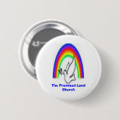 De beloofde landkerk ronde button 5,7 cm (Voorkant /achterkant)