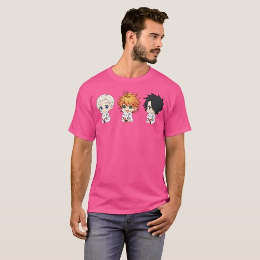 De beloofde Neverland Chibis T-shirt (Voorkant volledig)